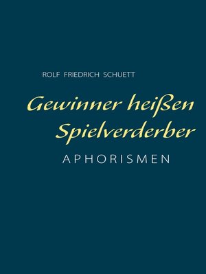cover image of Gewinner heißen Spielverderber